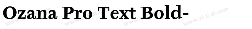 Ozana Pro Text Bold字体转换 Ozana Pro Text Bold字体转换